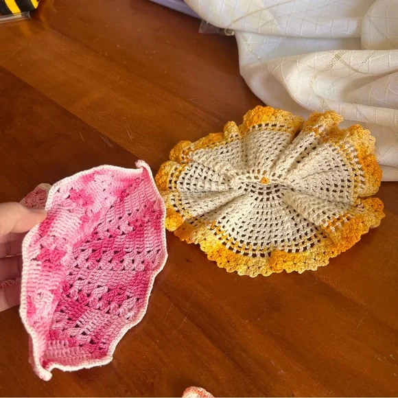 Vintage crocheted dresses, crocheted items crocheted doll dresses